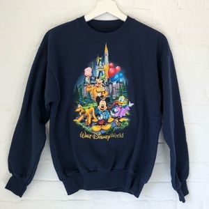 Disney navy crew neck sweatshirt